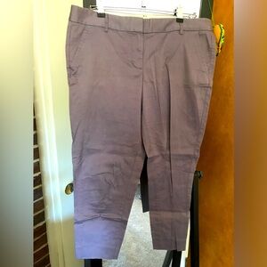 JCrew City Fit Stretch Pant in Hazy Purple (size 10)